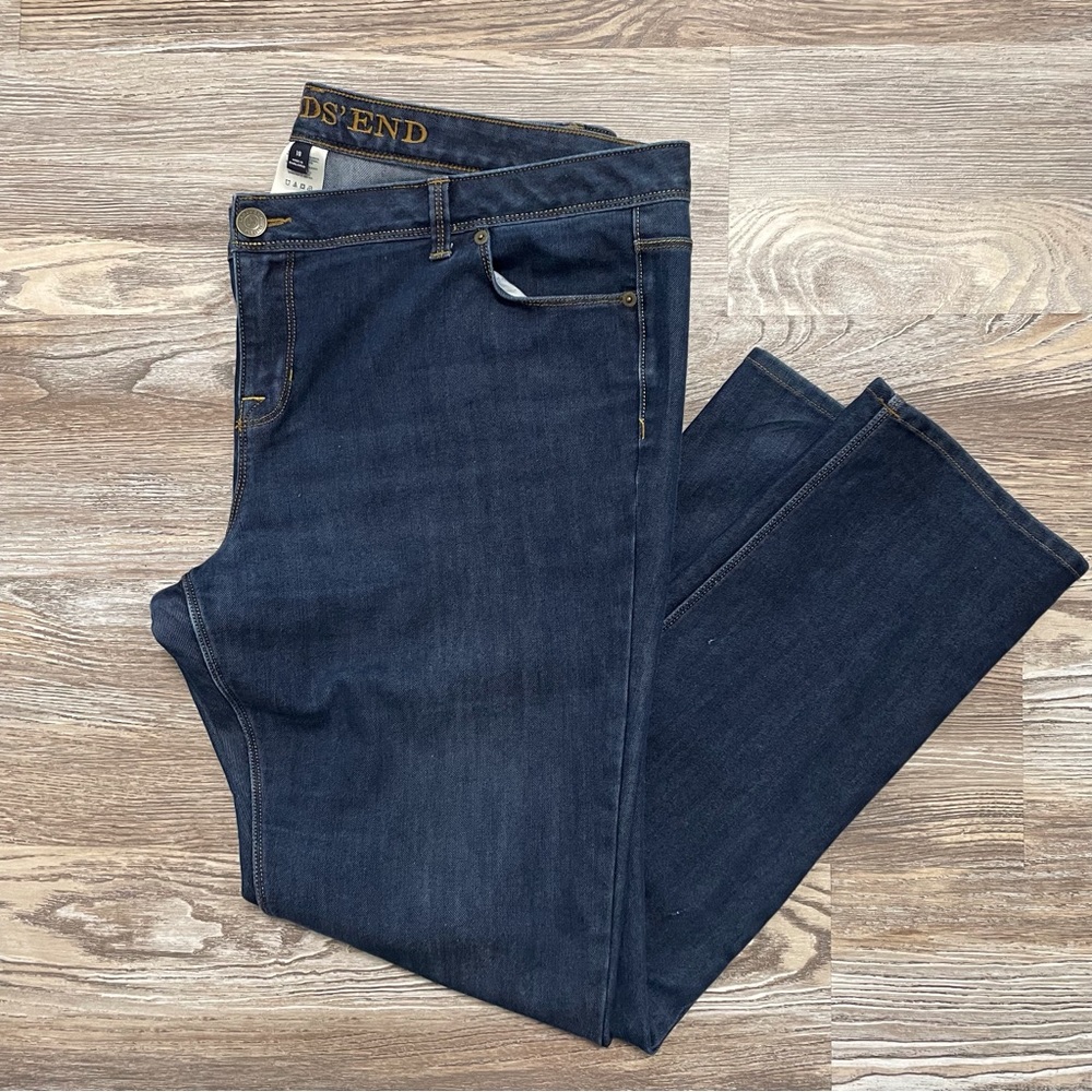 Lands’ End Mid Rise Jeans Medium Wash 18